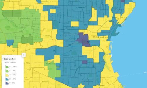 Interactive map of 2020 voter turnout in Milwaukee County