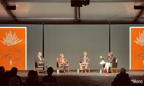 Johanna Chao Kreilick and Ricardo Salvador on a panel