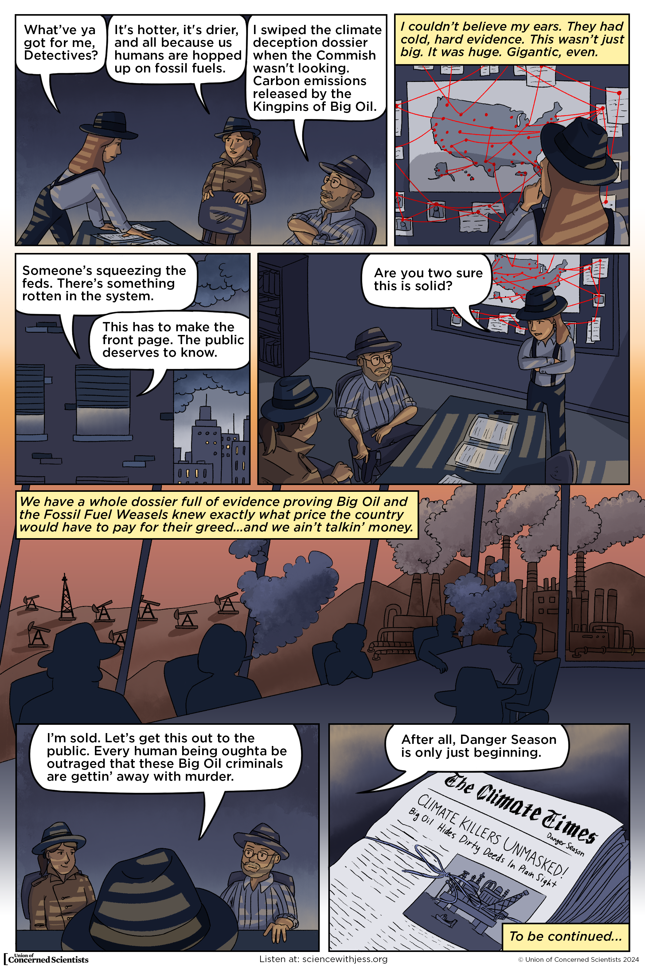 The second page of the Danger Season Squad comic.